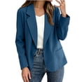 thumbnail image 6 of Purcolt Blazer for Women Dressy Casual Notched Lapel Long Sleeve One Button Jackets Suit Comfort Stretchy Slim Fit Outerwear with Pockets for Business Work Office, 6 of 8
