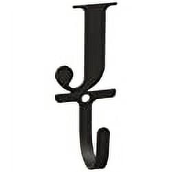 Home Indoor Modern Decorative Black Letter J - Wall Hook Small