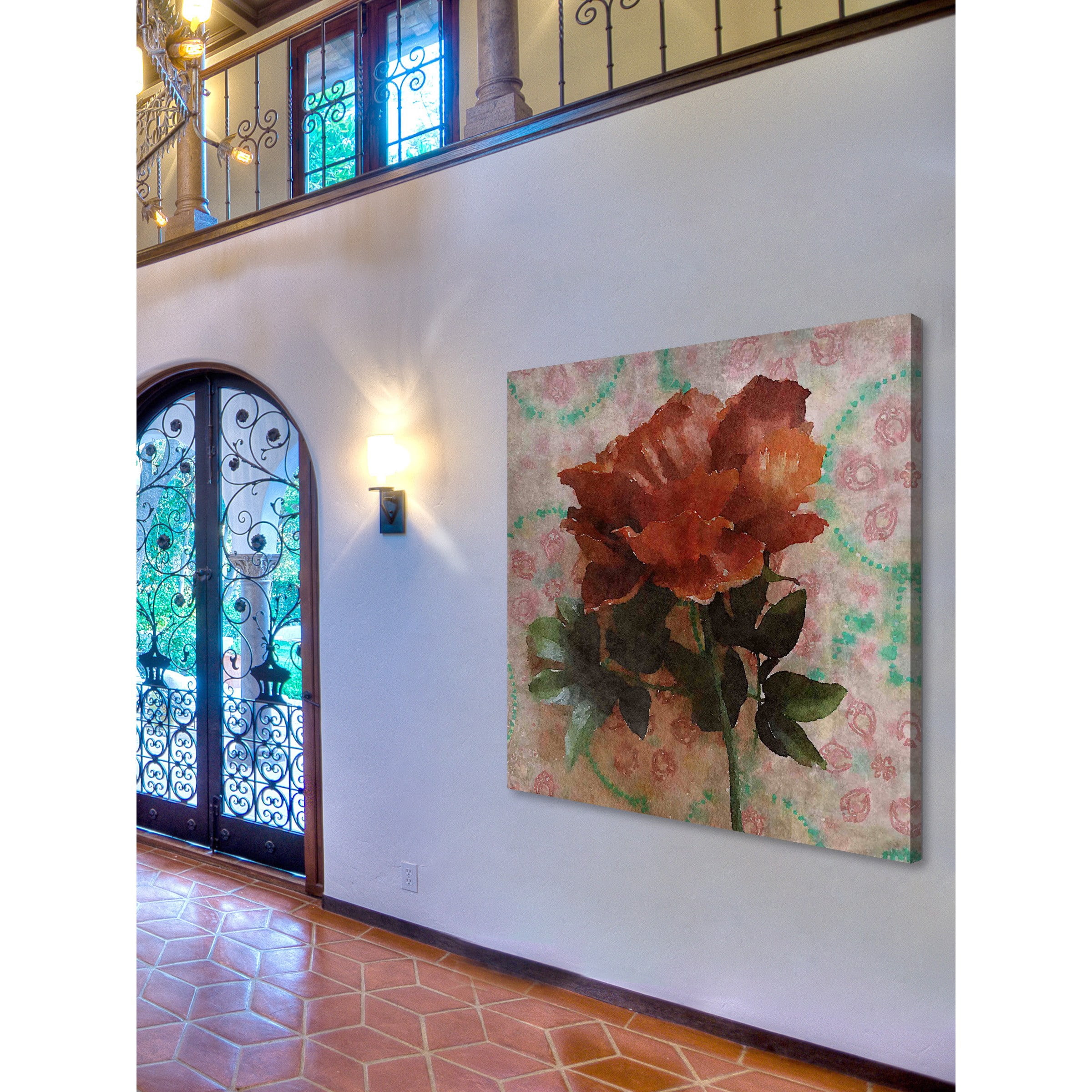 Marmont Hill - "Nature Kiss" by Irena Orlov Painting Print on Wrapped Canvas