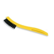 Rubbermaid Commercial Synthetic-Fill Tile & Grout Brush 8 1/2" Long Yellow Plastic Handle 9B56BLA