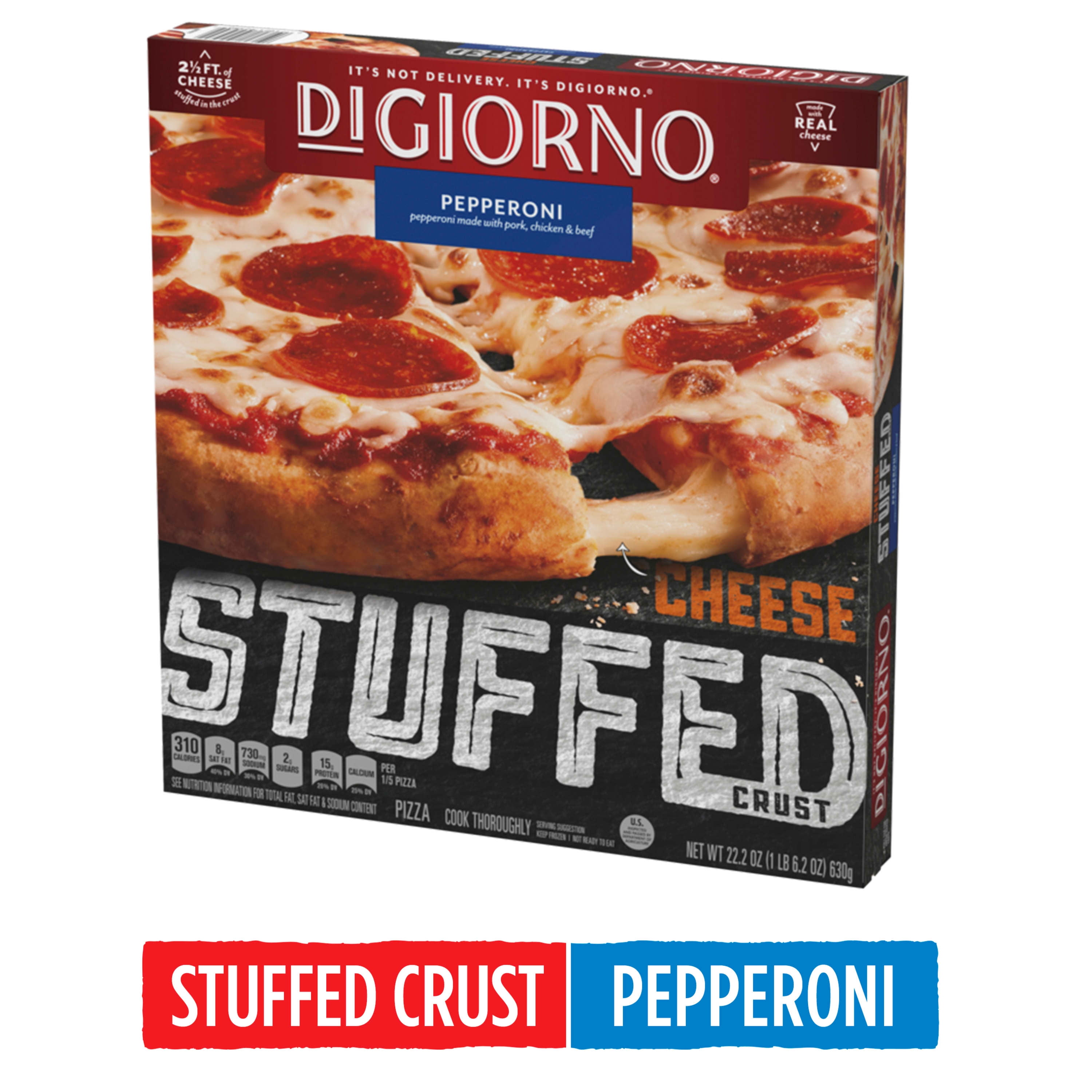 Digiorno Pepperoni Frozen Pizza On A Stuffed Crust 22 2 Oz Walmart Com Walmart Com