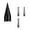 C, variant on Wood Splitting Drill Bit Set, Electric Drill Log Splitter Tool for Firewood, Includes 1 Drill Bit + 3 Handles (Square/Round/Hex Shank), Alloy Construction for Household Use,42mm