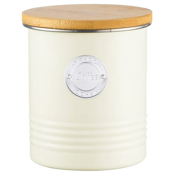 Typhoon Living Collection | 1 Quart Coffee Canister - Cream