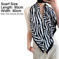 thumbnail image 2 of Large Square Fashion Scarves Women's Hair Wrapping Scarfs Night Sleeping Headscarf - White, 2 of 5