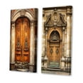 thumbnail image 3 of Designart "Parisian Wooden Enigma III" Paris Wall Art Set Of 2 - Brown Farm Canvas Set For Living Room Decor, 3 of 7