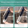 thumbnail image 3 of Onwddarefy Sink Storage Rack,Onddarefy Updated Telescopic Sink Storage Rack Adjustable,Multipurpose Kitchen Sink Organizer with Towel Hanger (Black), 3 of 7