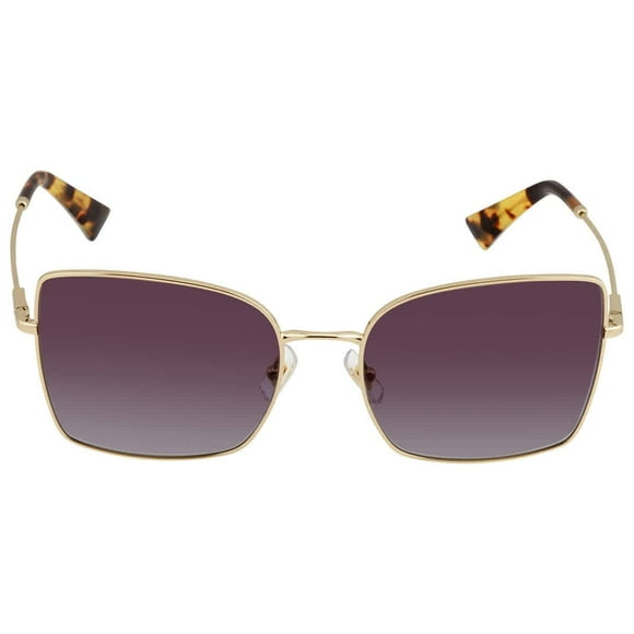 Miu Miu Women's Round Fashion Sunglasses, Pale Gold/Grey Gradient, One Size