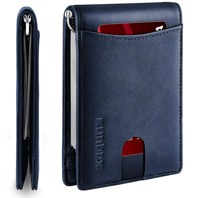 Cartera RUNBOX Slim con bloqueo RFID para 11 tarjetas, 11 x 9 x 1 cm