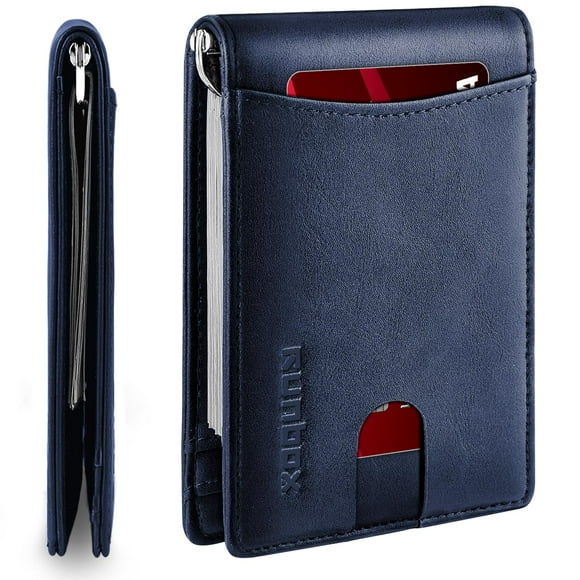 Cartera RUNBOX Slim con bloqueo RFID para 11 tarjetas, 11 x 9 x 1 cm