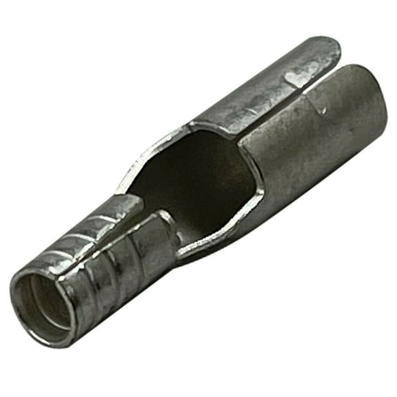 (100) Non-Insulated 16-14 AWG Gauge Female Quick Bullet Connector .157 Blade Wire Terminal - USA