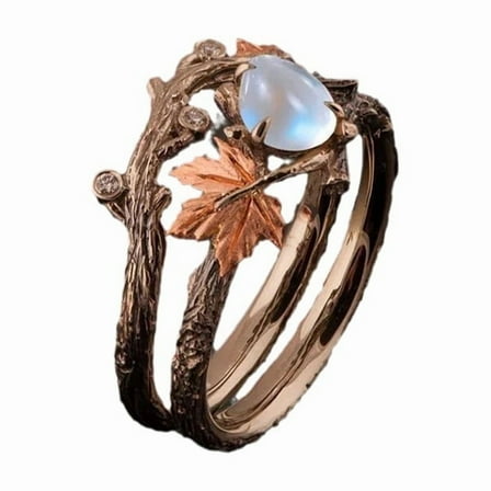 Vintage Gold Maple Leaf Ring –  Elegant Gift for Women, Anniversary & Special Occasion