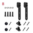 thumbnail image 1 of Mini Sliding Barn Door Hardware Cabinet Kit Top Mounted Hanging Hanger Track Steel Rail Set Smooth Silent ,Easy to Install, 1 of 7