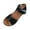 Black, variant on Women's Platform Slip On Walking Flats Orthopedic Sandals Open Toe Wedges Slip on Wedge Dressy Sandals with Arch Support Comfortable Bohemia Beach Sandals