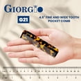 thumbnail image 3 of Giorgio G21 FineTooth and WideTooth Pocket Comb - Hair Styling Comb for Men and Women, Handmade Beard and Mustache Grooming Comb, Saw Cut and Polished Travel Grooming Tool, 3 of 12