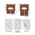 thumbnail image 6 of Burnt Orange Striped Kitchen Curtains Sets 36 Inch Length with Valance, Modern Southwest Geometric Swag Valances and Tiers Curtain Set Drapes Swag Curtains for Living Room, Bathroom, Bedroom, Cafe, 6 of 6