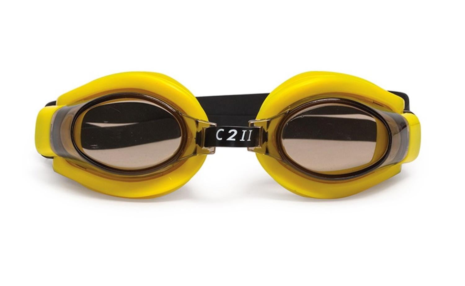 6.5" C2 II Water Sport Yellow Goggles Swimming Pool Accessory for Juniors, Teens and Adults by Swim Central