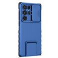 thumbnail image 3 of Decase Rugged Case for Samsung Galaxy S23 FE with Slide Camera Lens Protector,Heavy Duty Hybrid Military Grade Drop Protection Shockproof Kickstand Phone Cover,for Samsung Galaxy S23 FE,Blue, 3 of 9