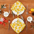 thumbnail image 4 of Napkin Satin Napkin 20*20Inchx6 Kitchen Towel Dinner Plate Towel Decorative Towel Napkin Tea Towel Suitable For Kitchen Table Beautiful Yellow Lemon Seamless, 4 of 8