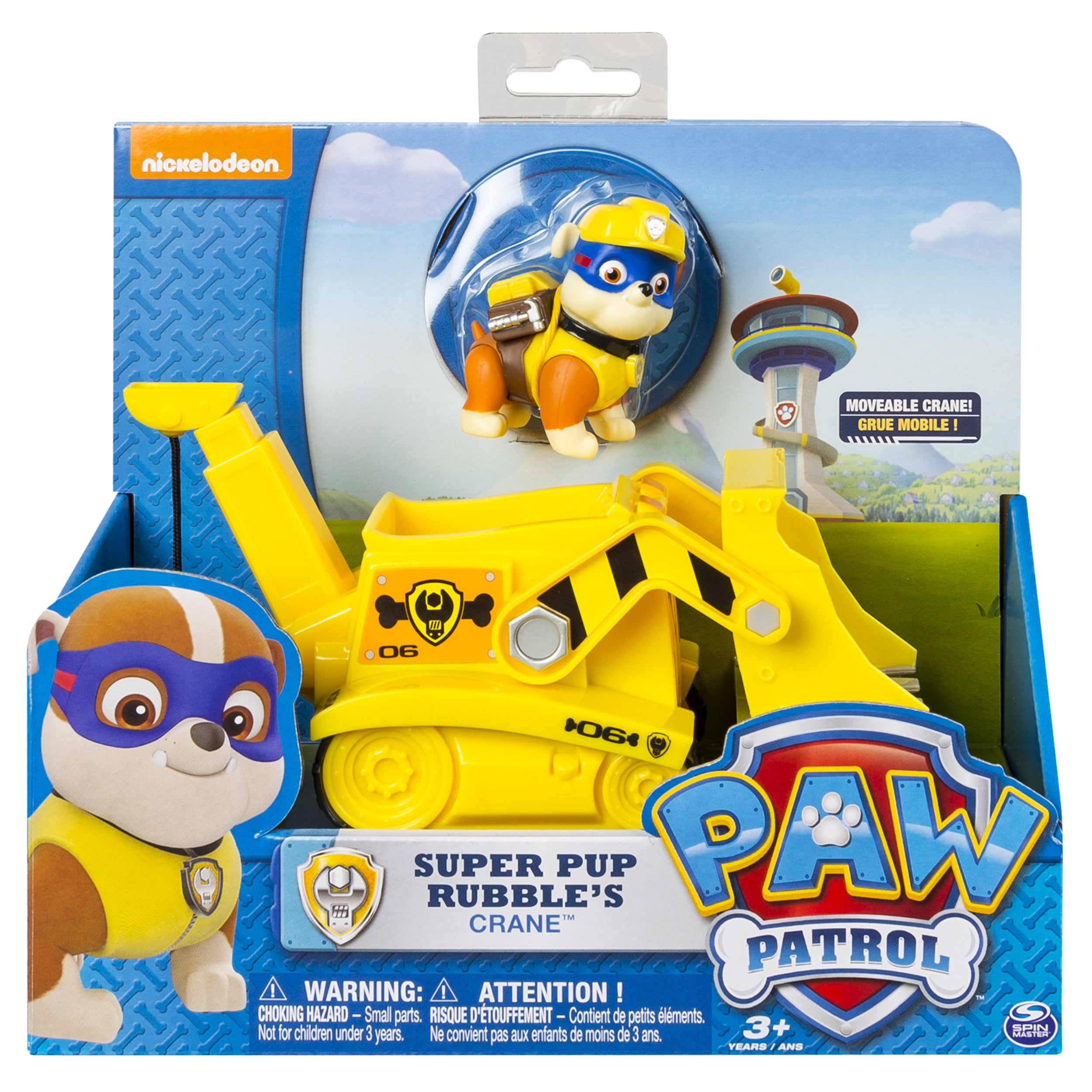 paw patrol toys rubble crane