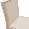 thumbnail image 6 of Nova Lifestyle Sonoma 2-Pack Dining Chairs with Wood Legs and Sand Linen Removable Slipcover, 6 of 8