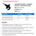 thumbnail image 2 of Clutch Master Cylinder - Compatible with 2016 - 2022 Chevy Spark 2017 2018 2019 2020 2021, 2 of 2