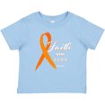 thumbnail image 3 of Inktastic Faith over Fear Leukemia Awareness with Orange Ribbon Boys or Girls Baby T-Shirt, 3 of 5