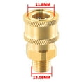 thumbnail image 6 of 1 Pcs High Pressure Washer Adapter Brass Pressure Washer Quick Connect M22 To 1/4 Male Coupler Adapter 5000 PSI, 6 of 11