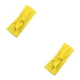 thumbnail image 4 of Diadema con nudo de lazo deportivo Minnieouse Banda para el sudor ajustable Amarillo 2Conjunto, 4 of 6