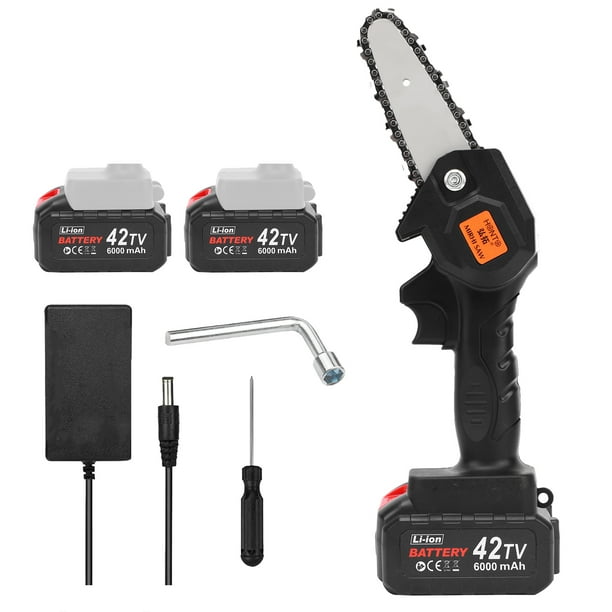 Homgeek 4 In Mini Chainsaw Cordless Pruning Saw 2Pack 6.0A