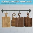 thumbnail image 6 of Charcuterie Board Template Set - 6 Pcs Acrylic Router Templates for Woodworking | Handle Cutting Board Templates with 4 Pens | Angled Curvy Tracing Stencils Guide Tools for Kitchen, 6 of 7