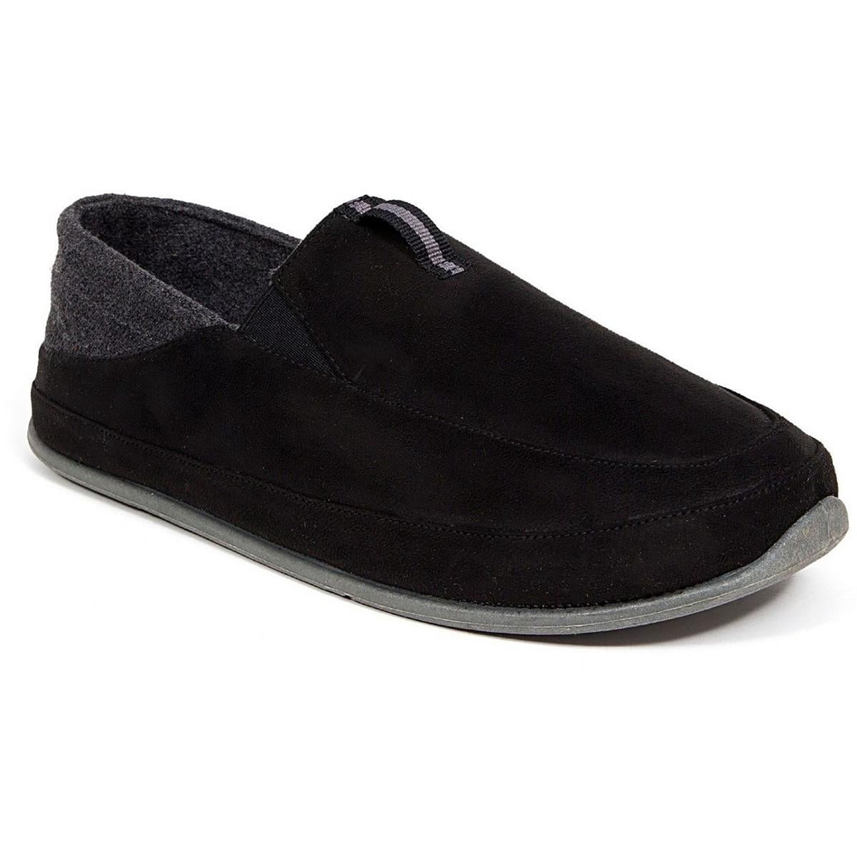 DEER STAGS Mens Black Quilted Comfort Alma Round Toe Slip On Slippers Shoes 12 M Deer Stags Unisex Alma Slipper - Black - 15 Wide - Walmart.com main image 3