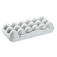 thumbnail image 4 of Bandeja organizadora apilable huevos/18 huevos, congelador, , contenedor de alimentos Grey 18 Egg Gloria Soporte para huevos para refrigerador, 4 of 9
