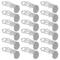 thumbnail image 1 of Weiweiguan 100Pcs Clip-on Earring Base Safe Non-Pierced Ear Clips DIY Earring Accessories, 1 of 6