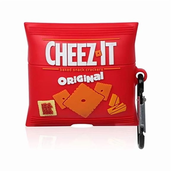 mjw001 Cheez Cookie Case for Airpods Pro 2019/Pro 2 Gen 2022, Cute Cartoon Fun Funny 3D Kids Girls Teen Boys Cover, Kawaii Food Stylish Soft Silicone Character Trendy Air pods Cases for Airpod Pro