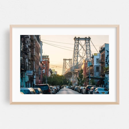 Brooklyn New York Cityscape Bridge Street Photography Architecture Fine Travel Poster Unframed Paper Print