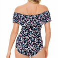 thumbnail image 2 of Swim Solutions Womens Off The Shoulder Tummy Control One Piece Swimsuit;10, 2 of 3