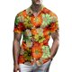 thumbnail image 2 of Camisas hawaianas con estampado 3D de flores y neón para hombre, camisas casuales de playa de gran tamaño con botones, ropa de diseñador de moda, camisas Aloho, 2 of 4