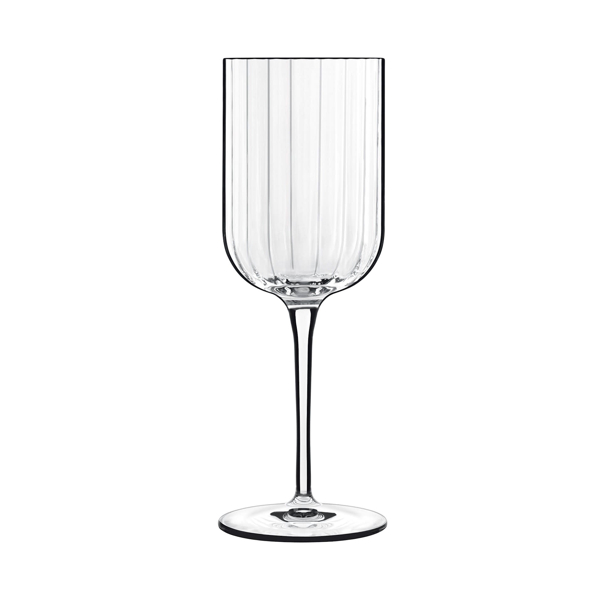 Luigi Bormioli Bach 13.5 oz Red Wine Glasses, Set of 4 - Titanium Reinforced Stem, Made of SON-hyx Crystal - Sinuous Design Mixed Drink Glass - Made in Italy, Dishwasher Safe