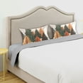 thumbnail image 3 of Yayeee Pillowcase Standard Size Set of 2 Satin Wrinkle Resistant Pillow Case, Brown Christmas Trees, 3 of 7