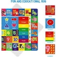 thumbnail image 3 of Kids Play Rug for Playroom, Kids Play Mat ABC Educational Area Rug, Toddler Baby Playroom Mat, Alphabet Animal Soft Non-Slip Kids Rug Carpet for Boy Girl Bedroom 47.2X31.5 INCH,Blue, 3 of 7