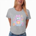 thumbnail image 7 of NOLDARES Halloween Shirts for Women Cute Ghost Shirt Graphic Tee Spooky Season Fall T Shirt Short Sleeve Tops(Light Gray,XXXL), 7 of 7