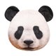 thumbnail image 1 of Muñeca panda de peluche, suave, 40 cm, cara de animal de peluche con dibujos animados, 1 of 2