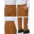 thumbnail image 6 of INSPIRE CHIC Men's Formal Flat Front Straight Fit Solid Prom Dress Pants, 6 of 6