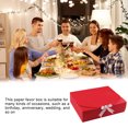 thumbnail image 2 of Maoww 5pcs Gift Boxes Birthday Paper Favor Cases Party Anniversary Gift Packing Boxes with Ribbon, Red, Small, 2 of 7