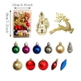 thumbnail image 3 of LOWLHOME Christmas Ornament Set Assorted Hanging Baubles Gift Box Variety Shaped Tree Decorations For Holiday Party, 3 of 7