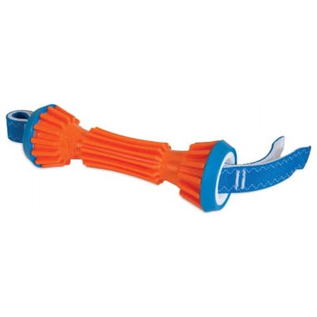 UPC: 0029695330285 | ChuckIt! Blue/Orange Rugged Bumper Rubber Dog Toy Large 1 pk