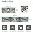thumbnail image 3 of Yayeee Faucet Mat for Kitchen Sink 14.7" Diatomite Long Splash Guard Pad, Beige Floating Whale, 3 of 7