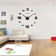 thumbnail image 1 of Labymos Modern 3D DIY Wall Clock Quartz Clocks Large Horloge Watch Acrylic Glass Mirror Effect, 1 of 5