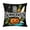 E002- Style B, variant on Outdoor Halloween Decor, Beach Decorations for Home, Halloween Pillow, Throw Pillow, 18X18 Inch Double-Sided Linen Retro Summer Sunset Halloween Witch Cobweb Print Decorative