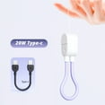thumbnail image 3 of CIYISON Short Type C to Type C Cable PD60W Fast Charging Wire Keychain Design for Phone 15/16 S24 Note 20 Phone 16.50cm/6.5inch, 3 of 9